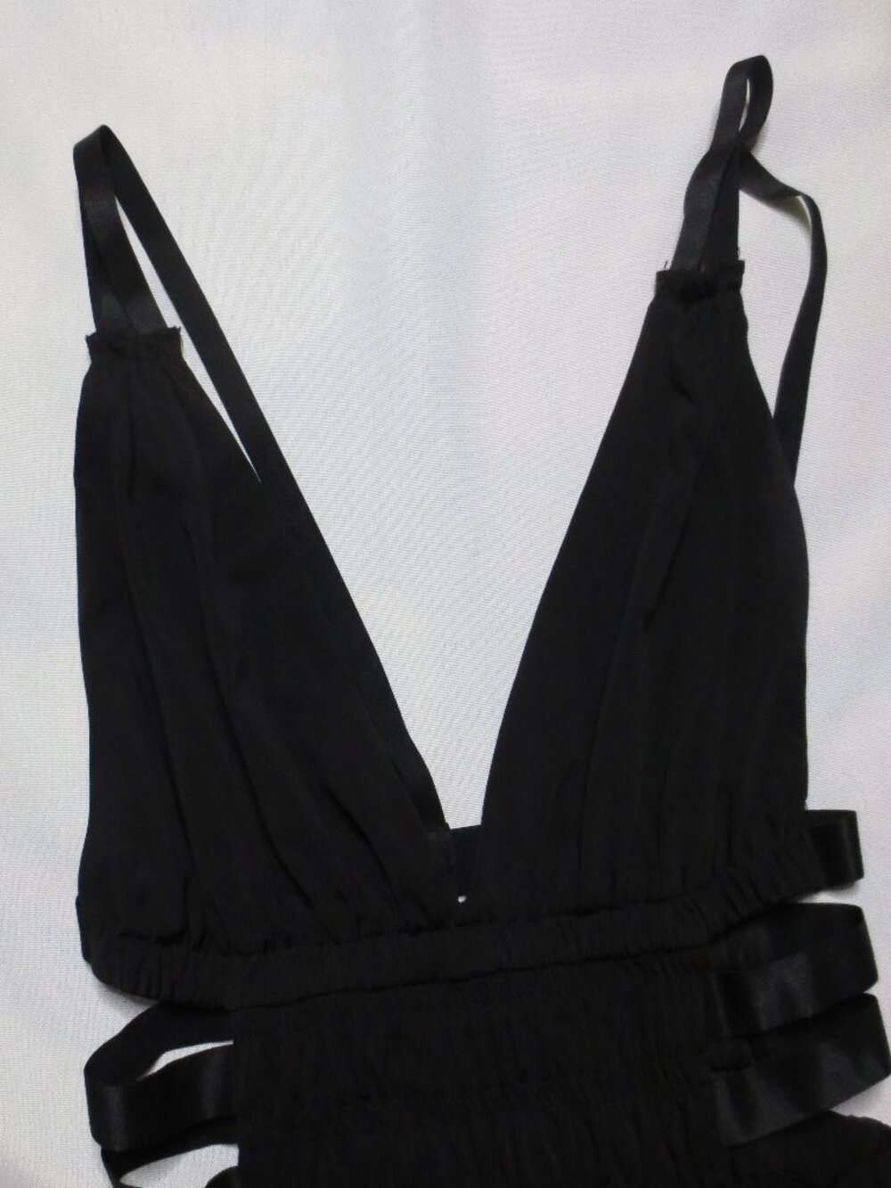 EXPRESS womens TANK black TOP club STRAPPY blouse ATTENTION GRABBING SIZE XS